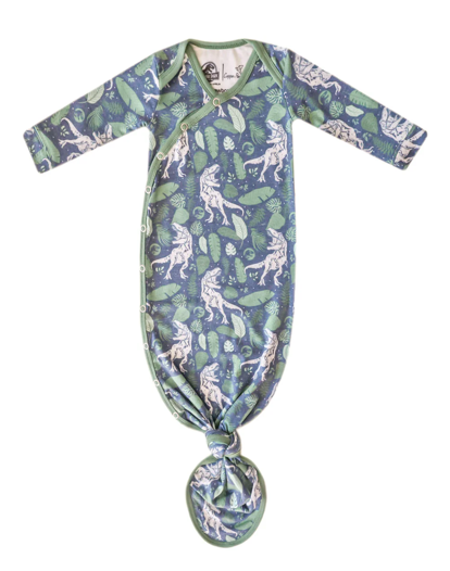 Jurassic Park Newborn Knotted Gown