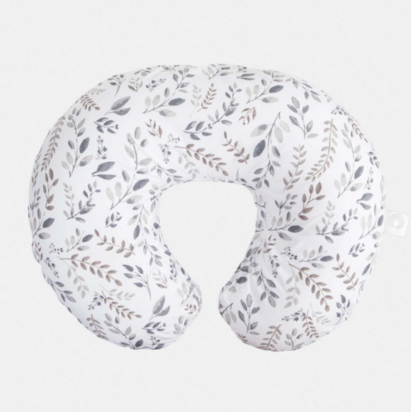 Original support nursing pillow-gray taupe leaves