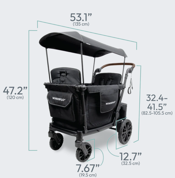 Wonderfold L2 Double Stroller Wagon