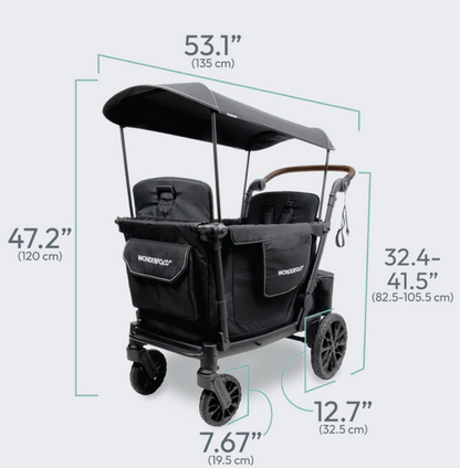 Wonderfold L2 Double Stroller Wagon