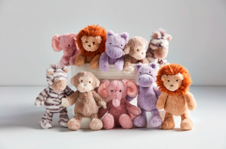 Safari Plush Rattle Pals