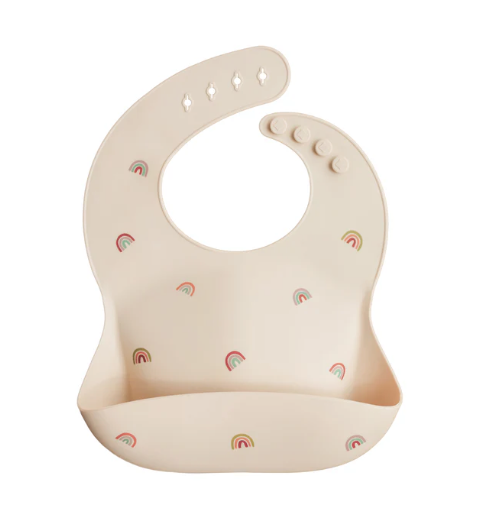 Mushie-Silicone Bib