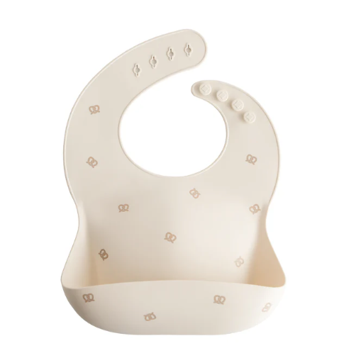Mushie-Silicone Bib