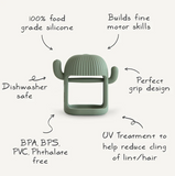 No-Drop Sensory Teether - Cactus