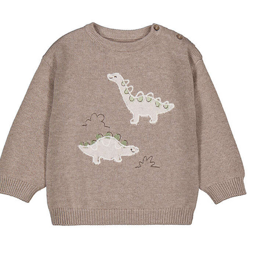 Mayoral Sweater Dino - Truffle