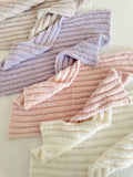 Wave Mini Blanket, Bisque