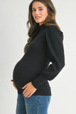 Puff Sleeve Maternity Top