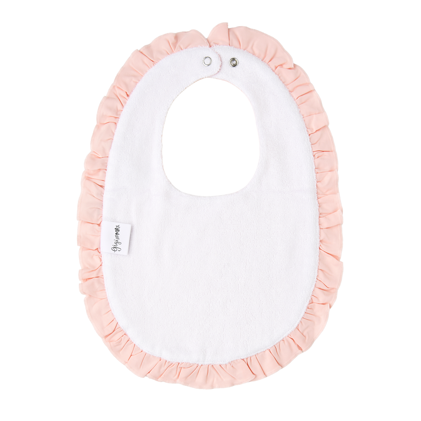 RUFFLE SNAP BIB
