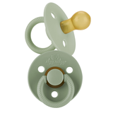 Itzy Soother™ Natural Rubber Paci Sets: Coconut + Toast