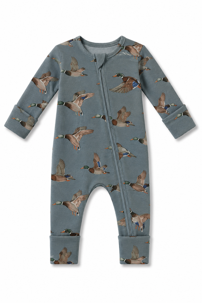 Mallards (Ribbed) Zip Pajamas