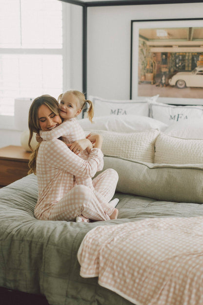 Convertible PJ - Pink Gingham