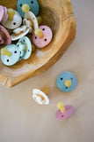 Itzy Soother™ Natural Rubber Paci Sets: Coconut + Toast