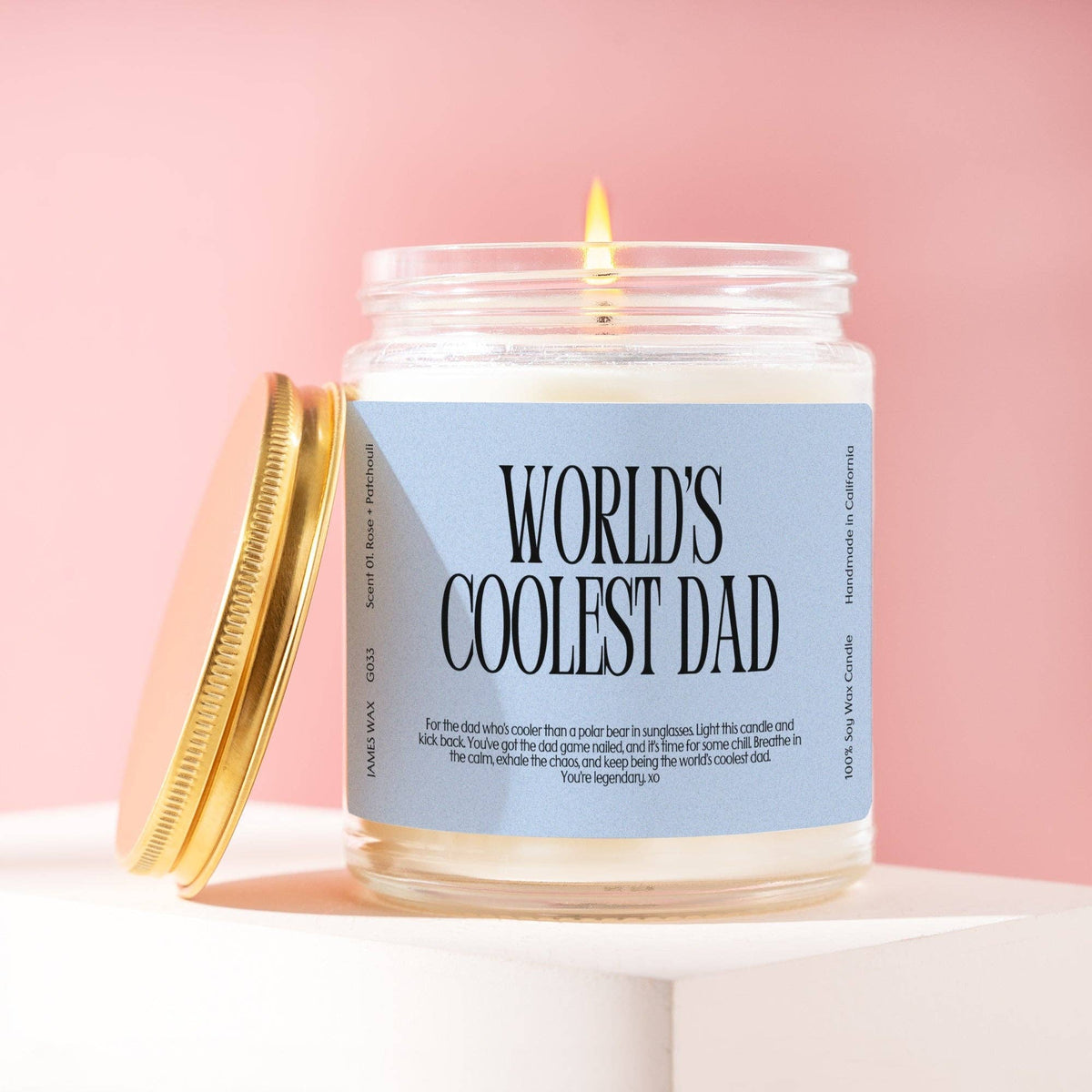 World's Coolest Dad Candle