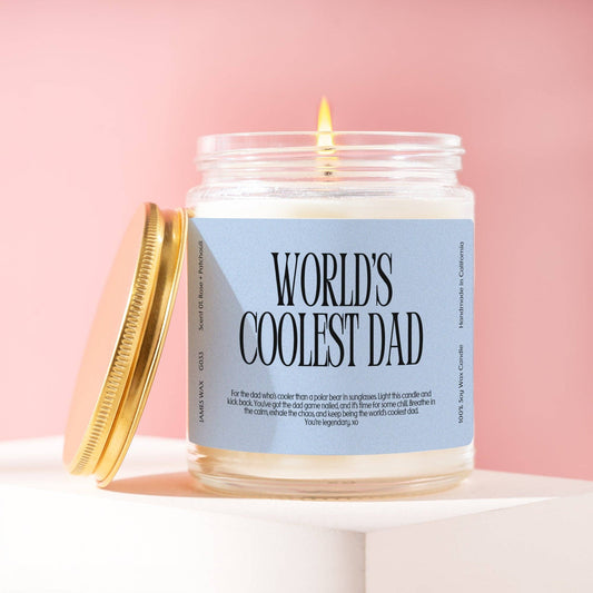 World's Coolest Dad Candle