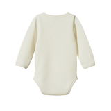 Waffle Henley Long Sleeve Bodysuit