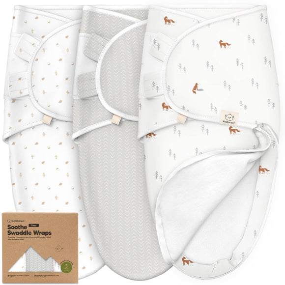 Soothe Zippy Baby Swaddle Sleep Sacks: Forest