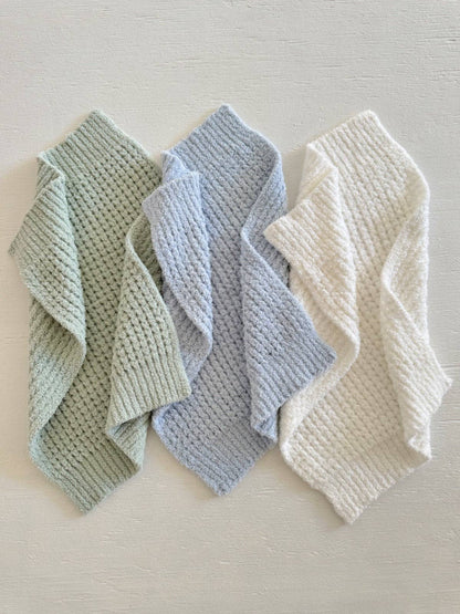Waffle Mini Blanket Green