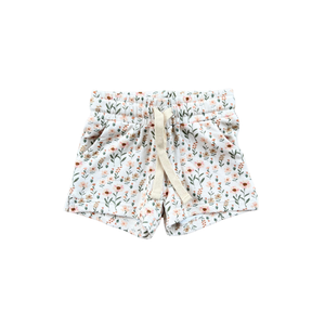 babysprouts - Bamboo Terry Shorts - Daisy Field