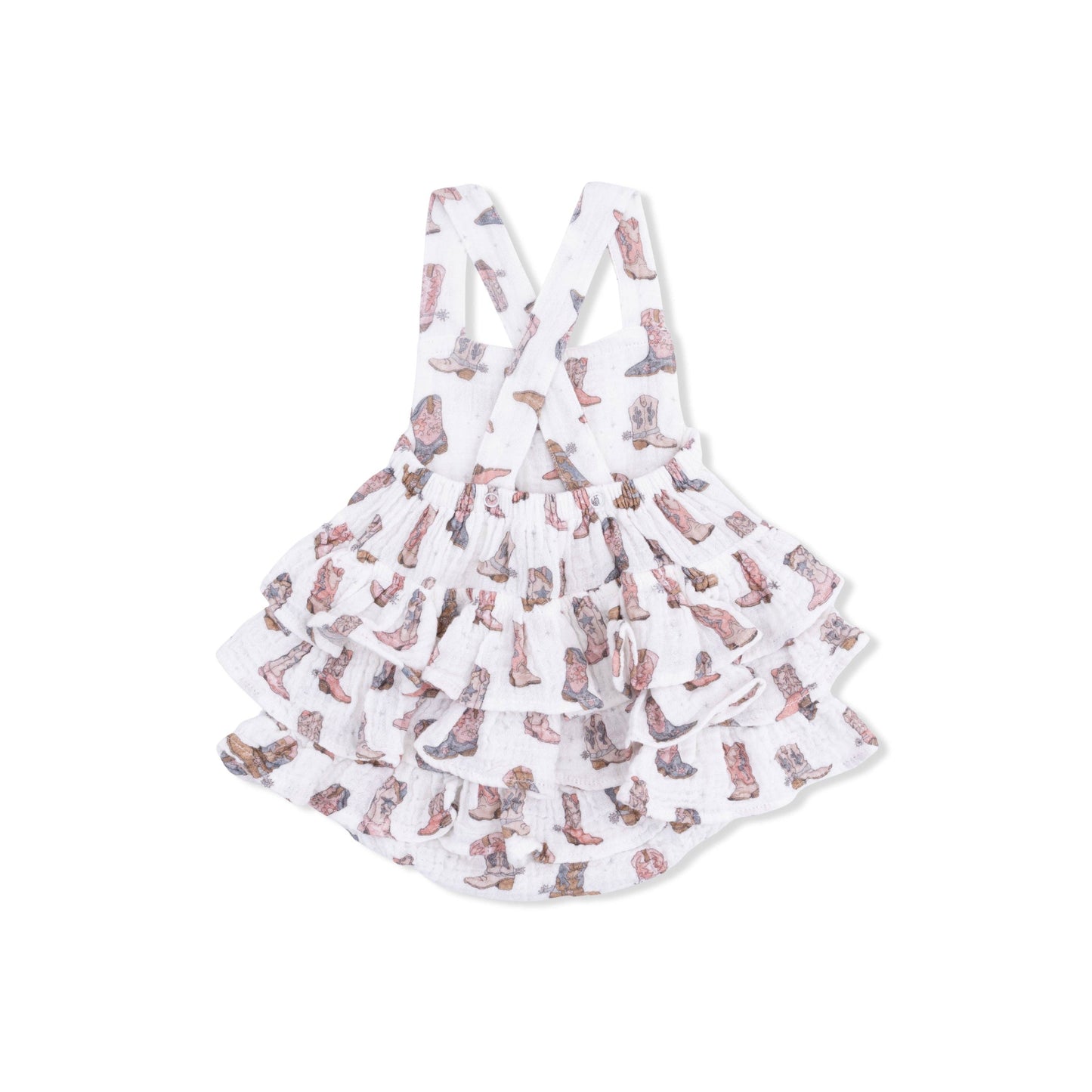 Cowgirl Boots - Ruffle Sunsuit