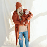 goumikids - Knit Cotton Baby Stay-On Boots - Clay