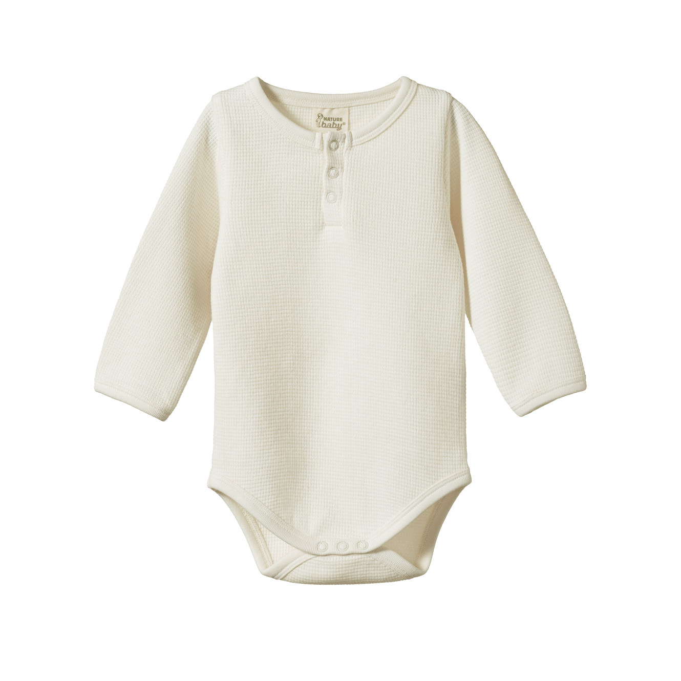 Waffle Henley Long Sleeve Bodysuit