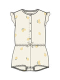 Organic Baby Amelia Romper - Lemon