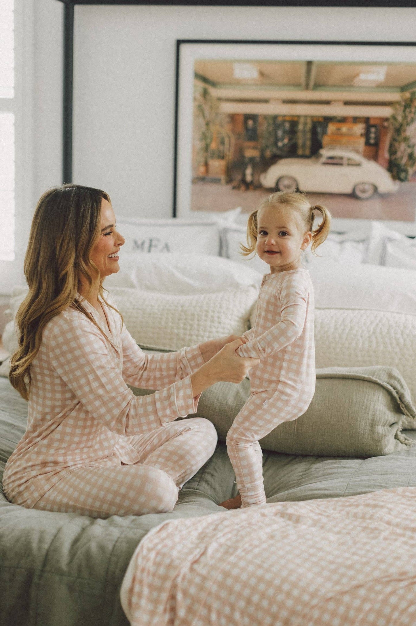 Convertible PJ - Pink Gingham