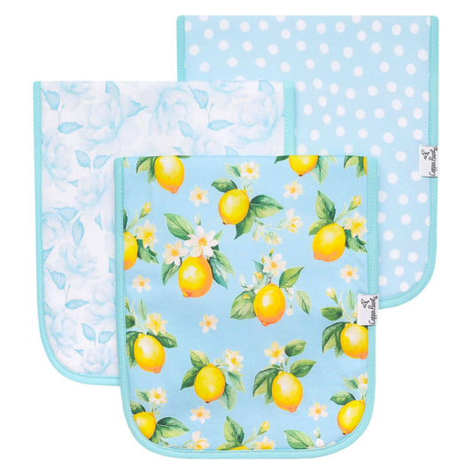 3 Pack Premium Burp Cloths - Melody
