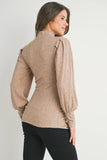 Puff Sleeve Maternity Top