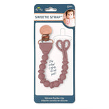 Sweetie Strap™ Silicone One-Piece Pacifier Clips: Toast