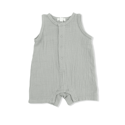 Muslin Romper - Desert Green