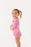 Bright Floral: ONE-PIECE Rashguard
