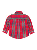 RuffleButts - Tis The Season Plaid LS Button Down