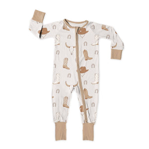 Cowboy Up Zip Up Bamboo Pajamas