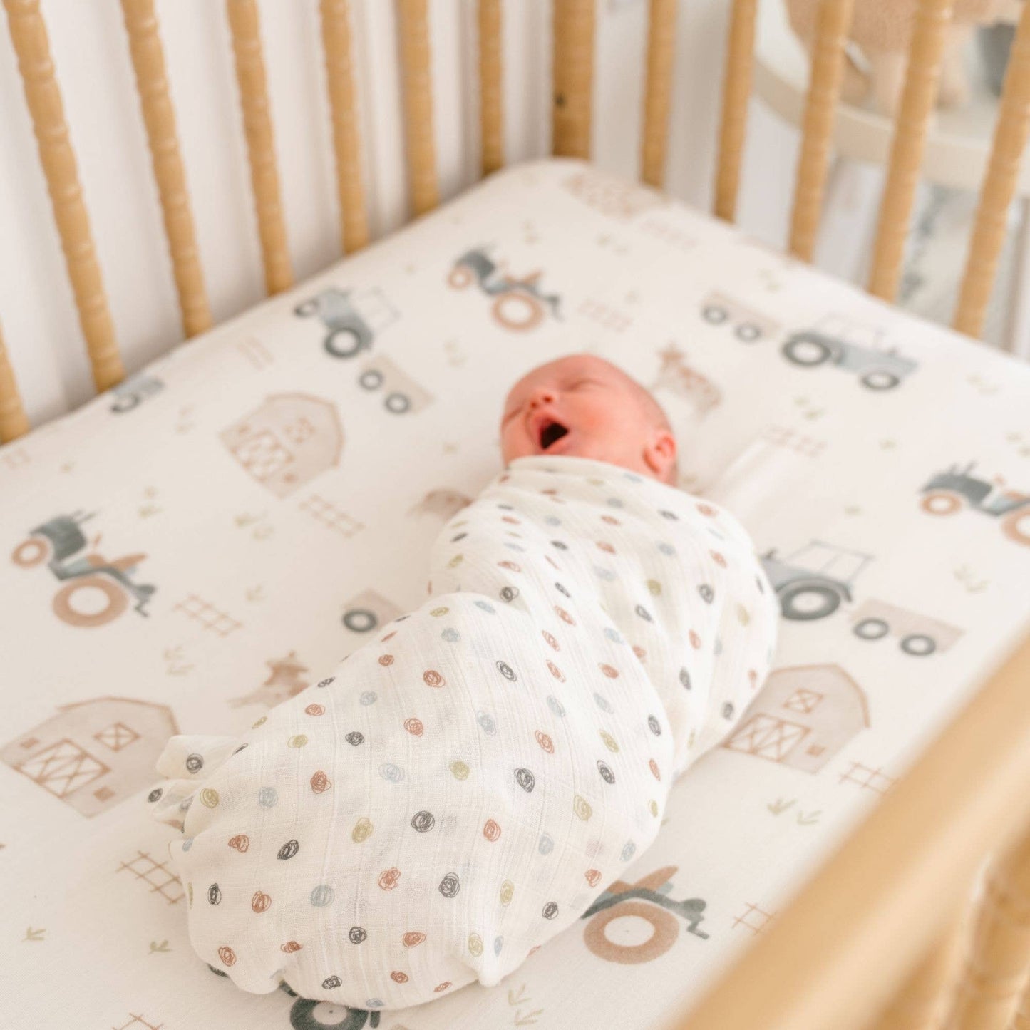 Fitted Crib Sheet - Farmhouse
