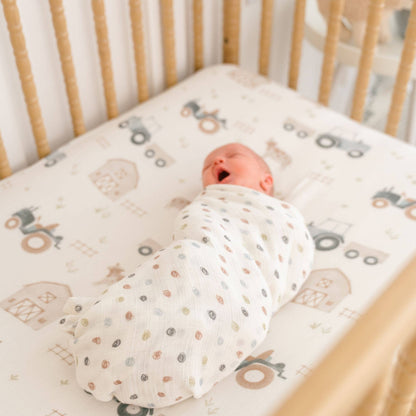 Fitted Crib Sheet - Farmhouse
