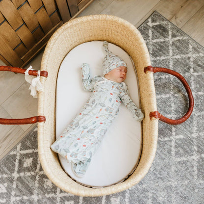 Newborn Knotted Gown - Trout