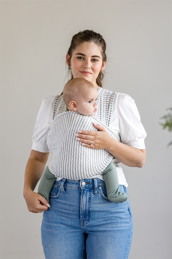 Solly Baby - Natural + Grey Stripe Wrap