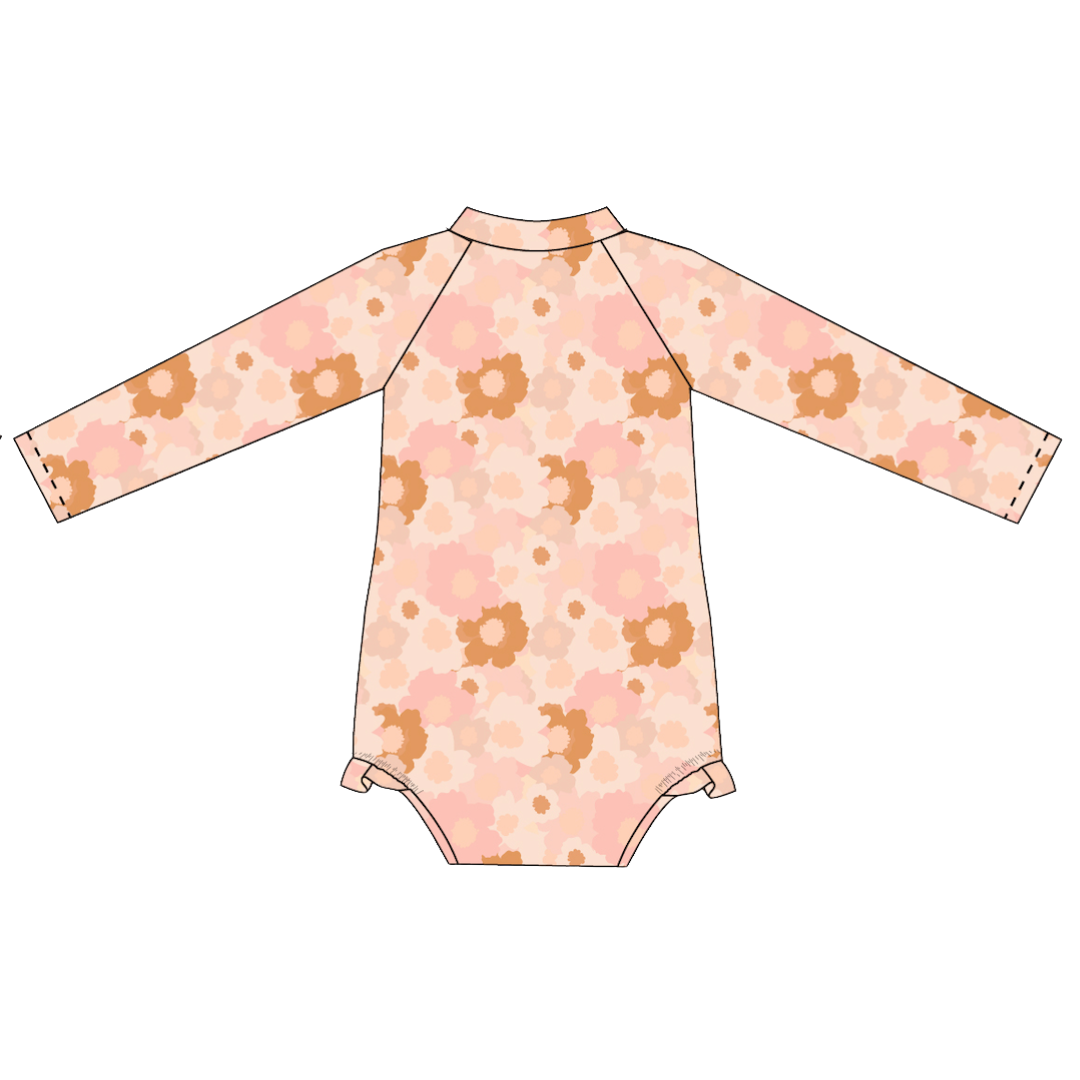 Blush Meadow LS Swimsuit