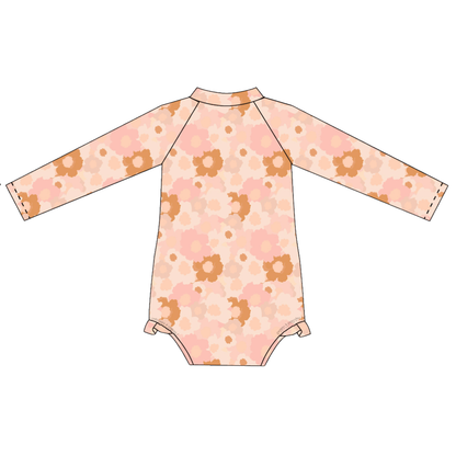 Blush Meadow LS Swimsuit