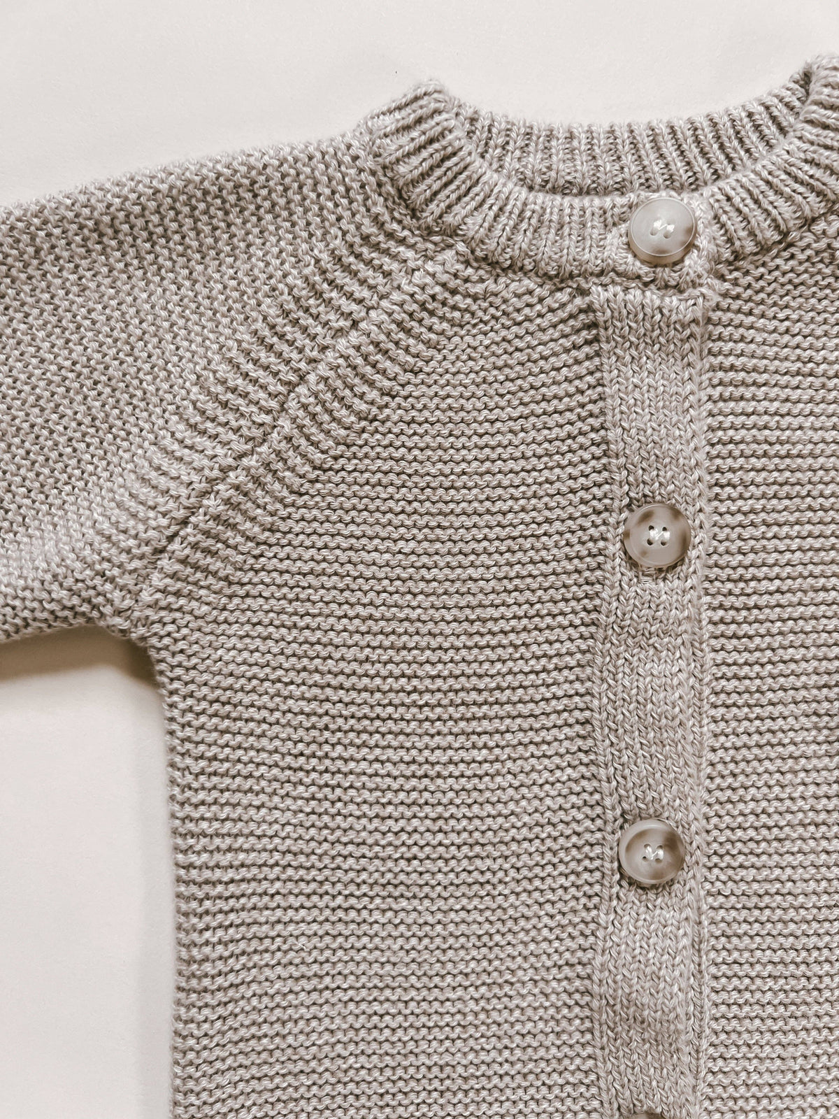 Purl Knit Jumpsuit - Heather Beige