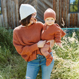 goumikids - Knit Cotton Baby Stay-On Boots - Clay