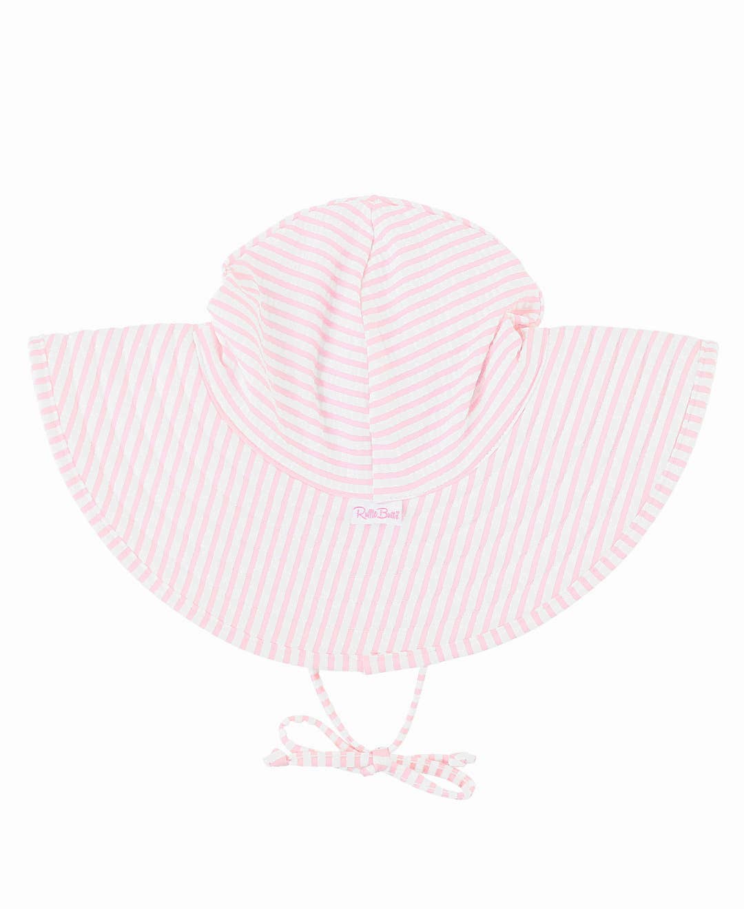 Pink Stripe Swim Hat - SPF50 0-12M