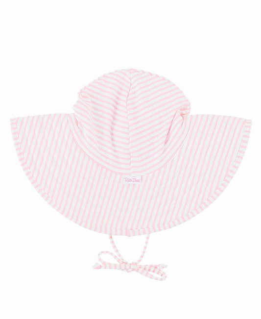 Pink Stripe Swim Hat - SPF50 0-12M