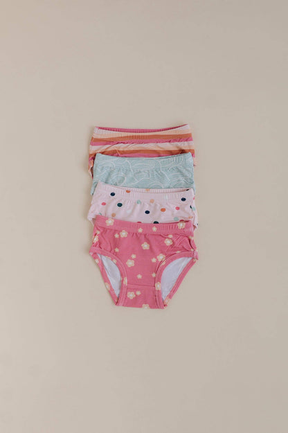 Girl's Bamboo Underwear: Desert Rose Flora