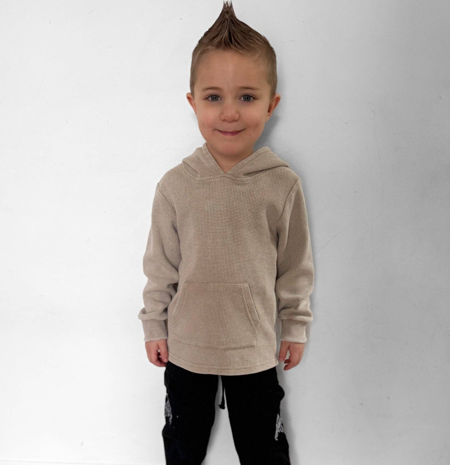 SAND WASHED • WAFFLE HOODIE