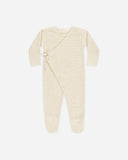 Wrap Knit Footie - Natural