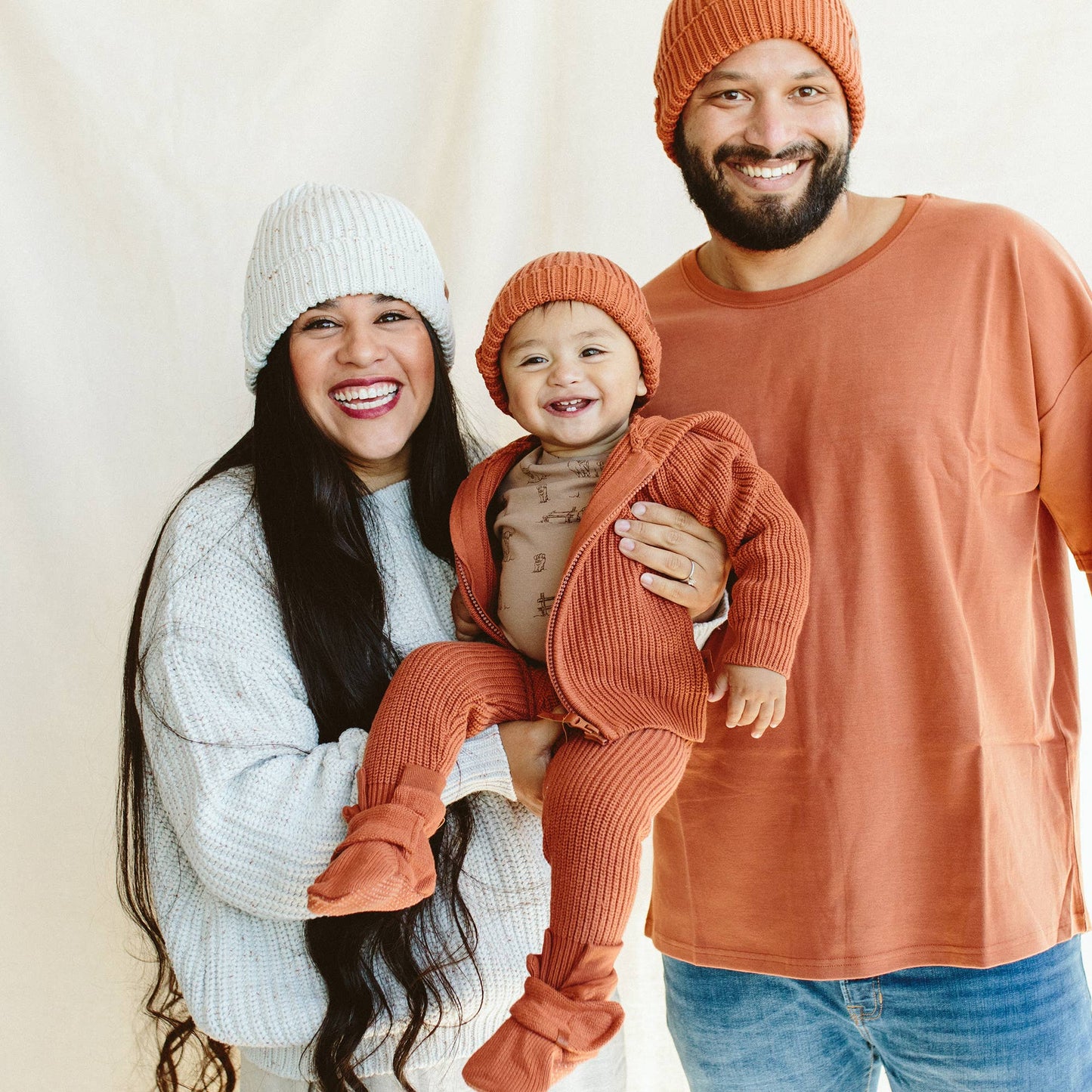 goumikids - Knit Cotton Baby Stay-On Boots - Clay