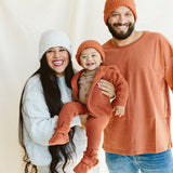 goumikids - Knit Cotton Baby Stay-On Boots - Clay