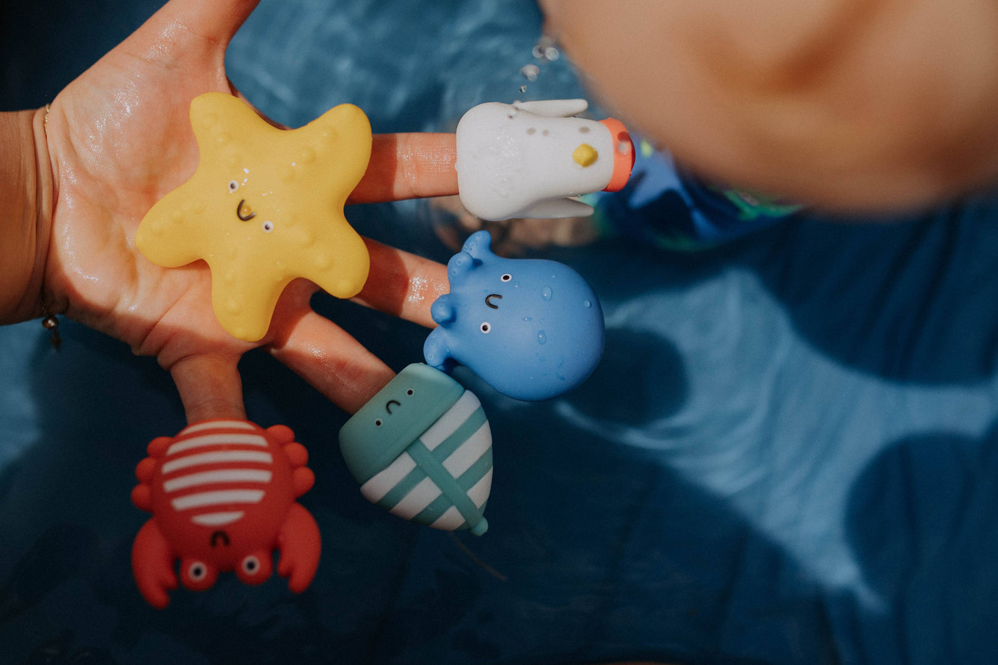 Nautical Itzy Bitzy Puppets™ - Bath + Storytelling Toys